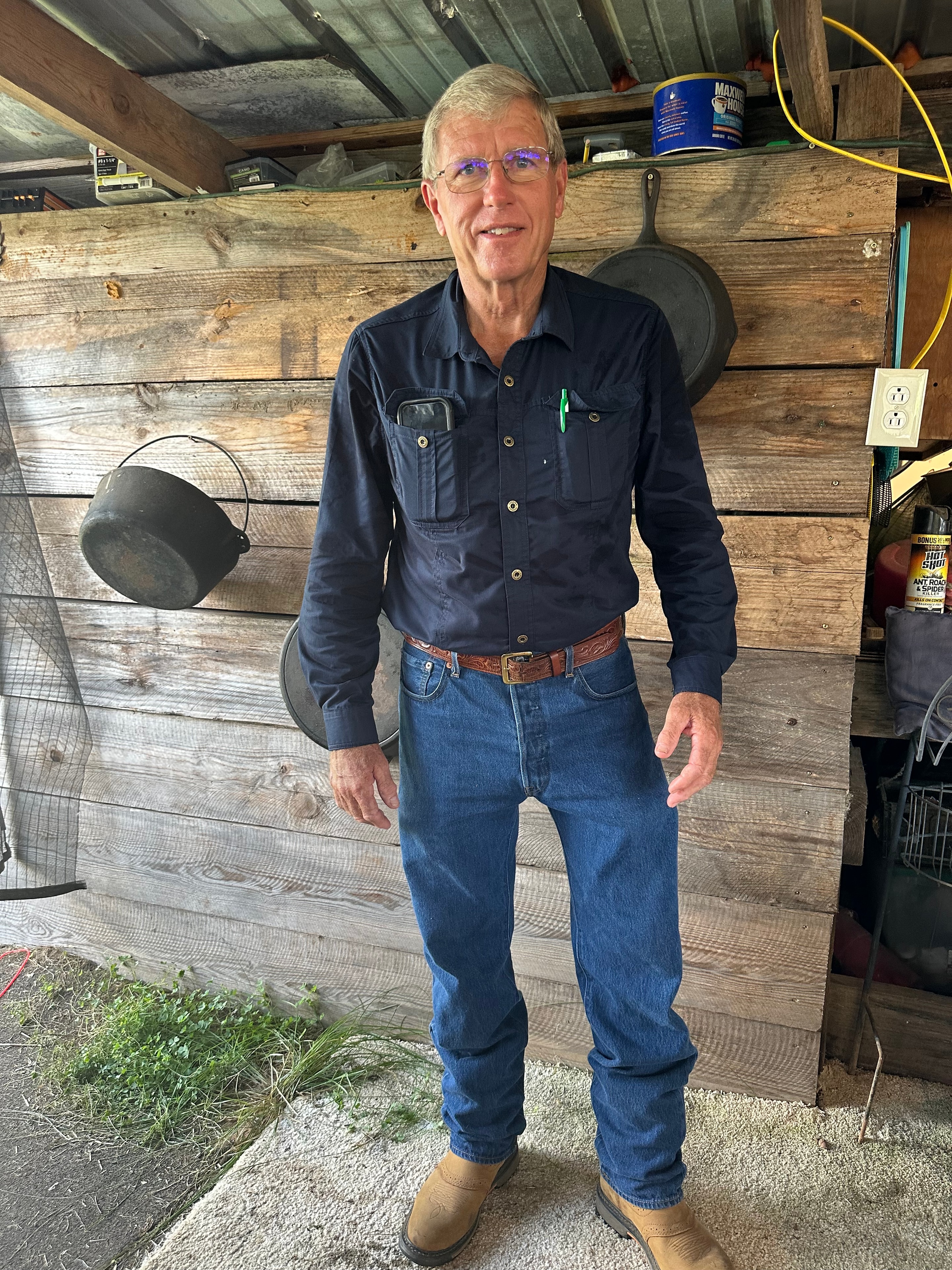 Bob Dixon at the ceremonial grounds at Green Tree Ceremony July 11, 2026