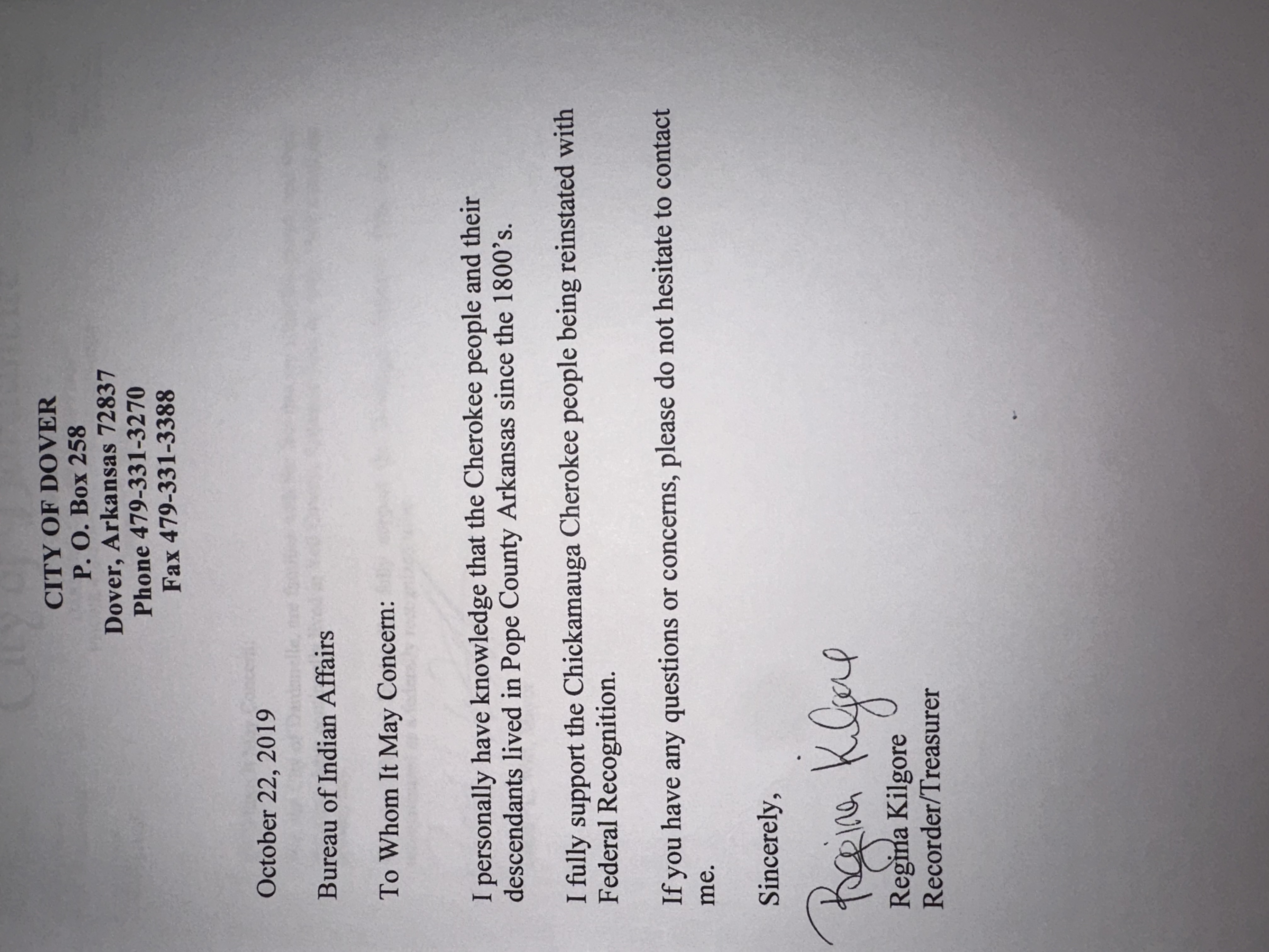 Letter of Support #10