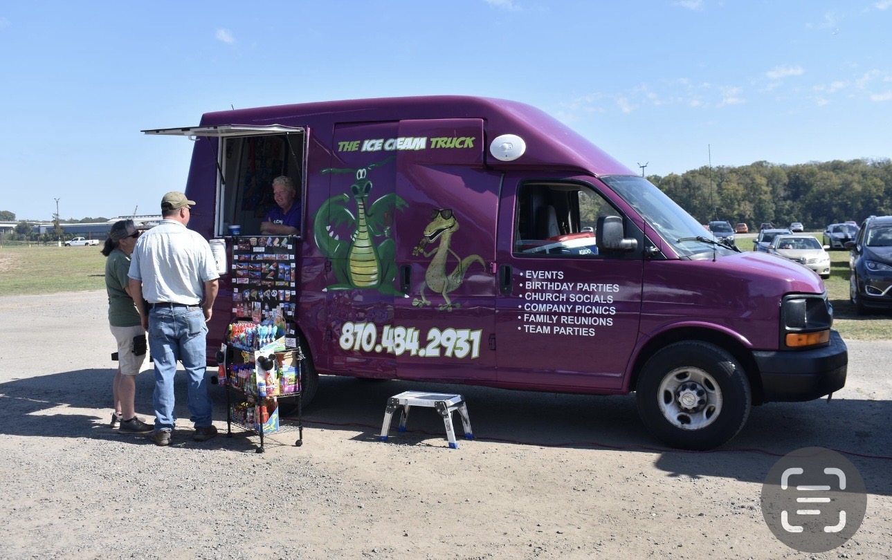 Ice cream truck at Cherokee Chickamauga community gathering